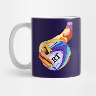 Rugby Union Wpap Pop Art Mug